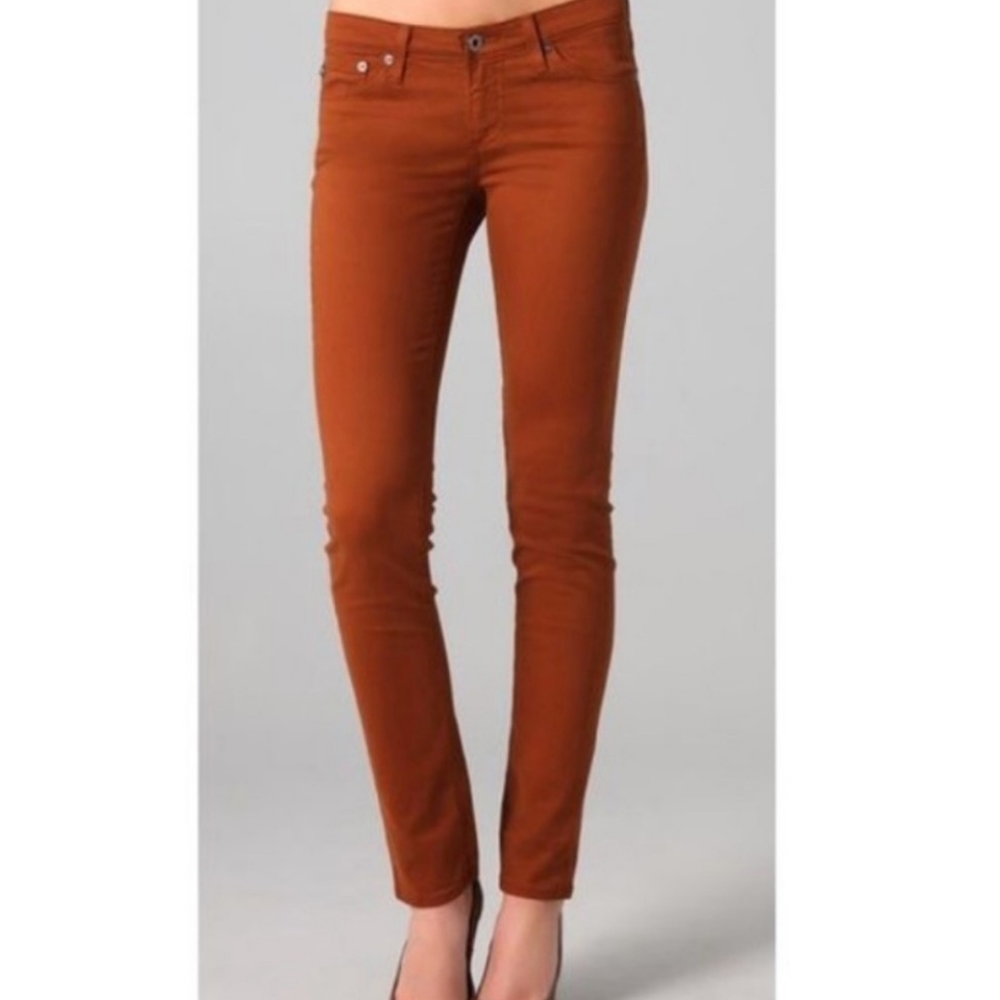 AG the stilt cigarette leg jeans Rust Color